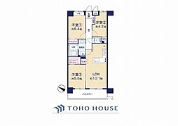 ワコーレ横浜蒔田2 3LDKの間取図画像