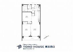 六郷住宅 2LDKの間取図画像