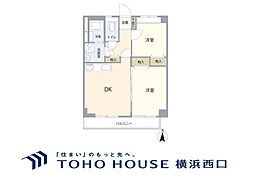 ハイツ日野 2DKの間取図画像