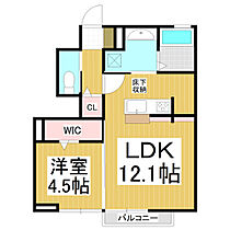 クロシェット栄  ｜ 長野県長野市大字安茂里米村（賃貸アパート1LDK・1階・41.56㎡） その2