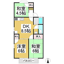 間取図画像 3DK