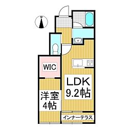ベル・オネット 1LDKの間取図画像