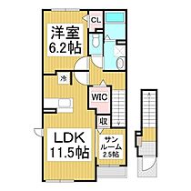 長野県千曲市大字鋳物師屋（賃貸アパート1LDK・2階・50.96㎡） その2