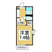 オアシス　Ｅ棟  ｜ 長野県長野市稲里町中央4丁目（賃貸アパート1K・1階・24.18㎡） その2