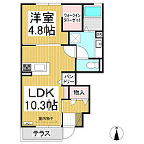 サンガーデン  ｜ 長野県長野市青木島（賃貸アパート1LDK・1階・40.44㎡） その2