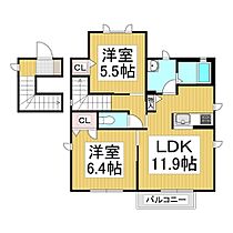 エトワール市川　A棟  ｜ 長野県長野市丹波島1丁目（賃貸アパート2LDK・2階・58.93㎡） その2