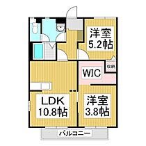 フレグランスにしみや　E棟  ｜ 長野県長野市若穂綿内（賃貸アパート2LDK・1階・52.39㎡） その2