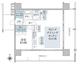 間取図画像 1LDK