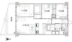 シーアイマンション大岡山 3LDKの間取図画像