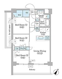 間取図画像 3LDK