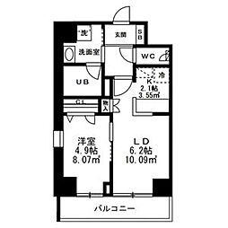 SUNRISE上池袋 1LDKの間取図画像
