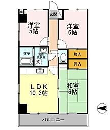 フリーダム光が丘2 3LDKの間取図画像
