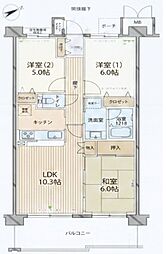エル・パティオ 3LDKの間取図画像