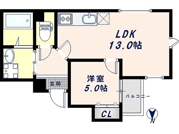 大阪府大阪市天王寺区石ケ辻町(賃貸マンション1LDK・6階・40.04㎡)の写真 その2