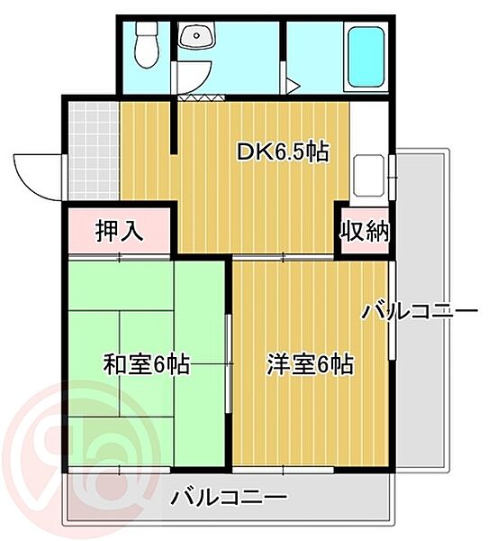 聖涼園 ｜大阪府大阪市港区三先2丁目(賃貸マンション1DK・4階・30.00㎡)の写真 その2