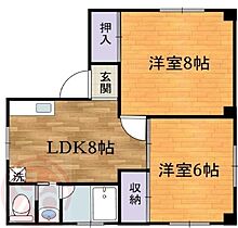 渡辺マンション  ｜ 大阪府大阪市西区本田1丁目（賃貸マンション2LDK・4階・40.00㎡） その2