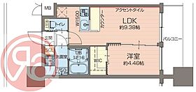 プレジオ難波EURO  ｜ 大阪府大阪市浪速区塩草1丁目（賃貸マンション1LDK・3階・33.75㎡） その2