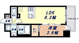 大阪府大阪市浪速区塩草3丁目（賃貸マンション1LDK・9階・32.39㎡） その2