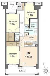 間取図画像 3LDK