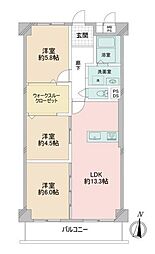 いずみプラザ東戸塚 3LDKの間取図画像