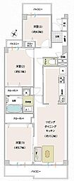 ピアパレス戸塚 3LDKの間取図画像