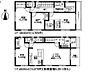 間取り：全居室南向き　小屋裏収納、納戸もあり、収納力も豊富なお住まいです。