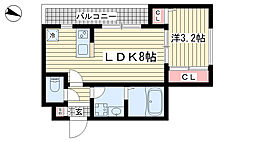 春日野道駅 8.9万円