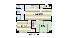 永安ビル  ｜ 兵庫県神戸市中央区下山手通3丁目（賃貸マンション2LDK・3階・50.00㎡） その2