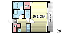 OTOWA神戸元町 1Kの間取図画像