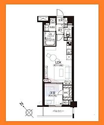 デュオステージ曳舟 1LDKの間取図画像