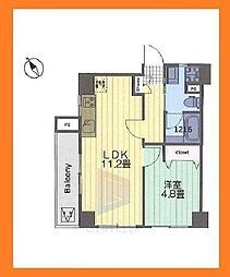センチュリーマンション根津 1LDKの間取図画像