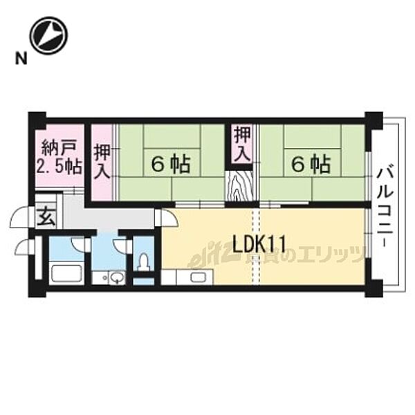 滋賀県守山市勝部１丁目(賃貸マンション2LDK・8階・61.60㎡)の写真 その2