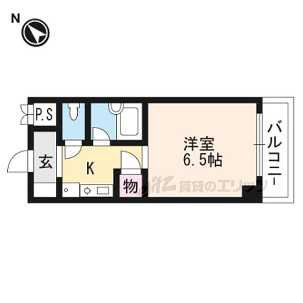 滋賀県大津市大萱１丁目(賃貸マンション1K・6階・21.00㎡)の写真 その2