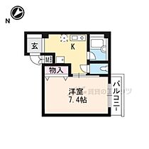 滋賀県草津市渋川１丁目（賃貸マンション1K・2階・24.69㎡） その2