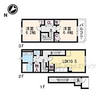 滋賀県大津市一里山４丁目（賃貸アパート2LDK・2階・70.35㎡） その2