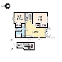 カーサヒラソール 202 ｜ 滋賀県大津市平津１丁目（賃貸アパート2LDK・2階・58.12㎡） その2