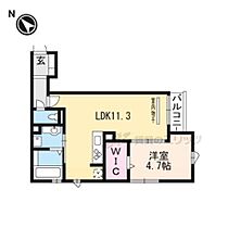 滋賀県栗東市小柿１丁目（賃貸アパート1LDK・1階・41.49㎡） その2