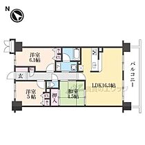 滋賀県大津市本宮２丁目（賃貸マンション3LDK・6階・69.30㎡） その2