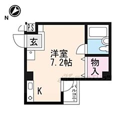 ドエルコトブキ ワンルームの間取図画像