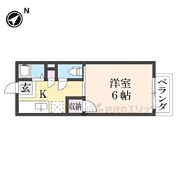 ハイツ澤田 1Kの間取図画像