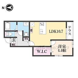 ＳｔＡｎｄｒｅｗｓ 1階1LDKの間取り