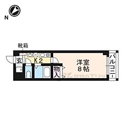 Kulton 1Kの間取図画像