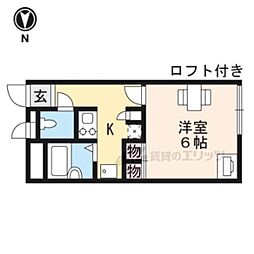 レオパレス妙法寺 1階1Kの間取り