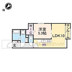 Ｏａｋ・Ｓｅｒｉｏ 1階1LDKの間取り