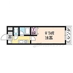 グランディールseta 1Kの間取図画像