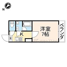 NaSu33 1Kの間取図画像