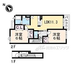 エクセレントY・S 2LDKの間取図画像
