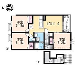ジョイアルミュールC 3LDKの間取図画像
