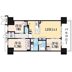 ジオ草津 3LDKの間取図画像