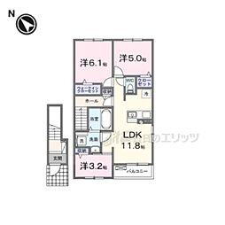 シュタインブルネン 3LDKの間取図画像